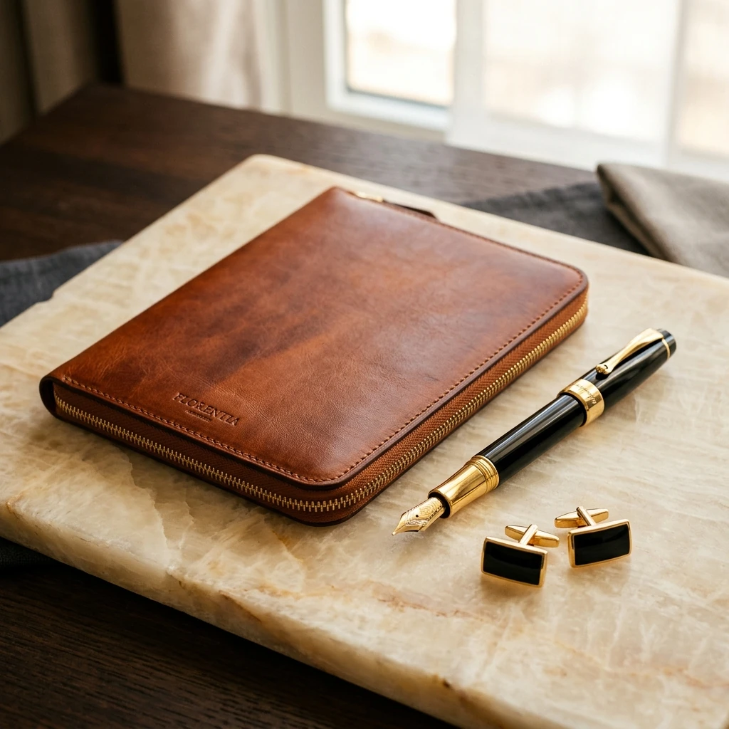 Florentine Leather Folio alternate view